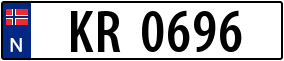Trailer License Plate